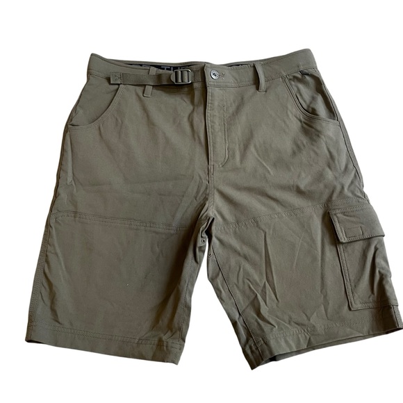 Gerry Men's Venture Flat Front Stretch Cargo Active Short in Olive Size 34 NWOT - Picture 1 of 9